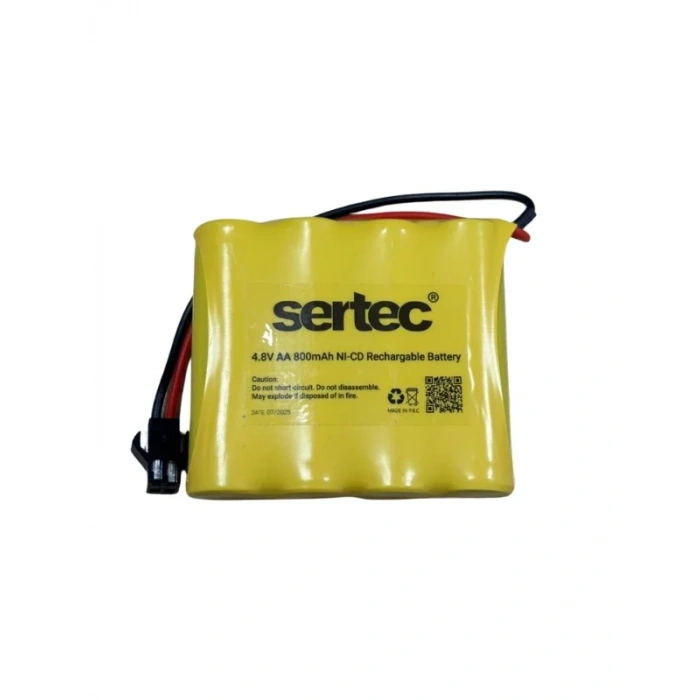 USLUCAN ALIŞVERİŞ SERTEC 4.8V 4S1P AA 800 MAH KABLO + SİYAH KONNEKTÖRLÜ OYUNCAK PİLİ