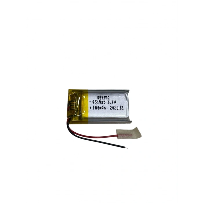 USLUCAN ALIŞVERİŞ Sertec 631525 3.7V 180 mAh Li-Polymer Pil (Devreli/1.5A)