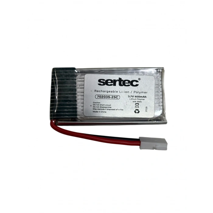 USLUCAN ALIŞVERİŞ Sertec / 702035 / 3.7V - 400mAh - 25C BEYAZ SOKET