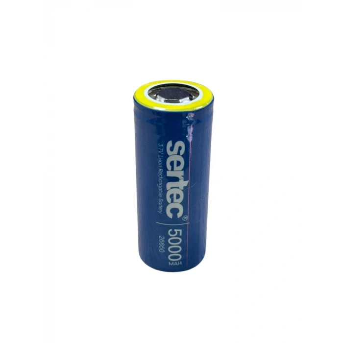 USLUCAN ALIŞVERİŞ Sertec ICR26650 Li-Ion 3.7V 5000mAh 3C Şarjlı Pil