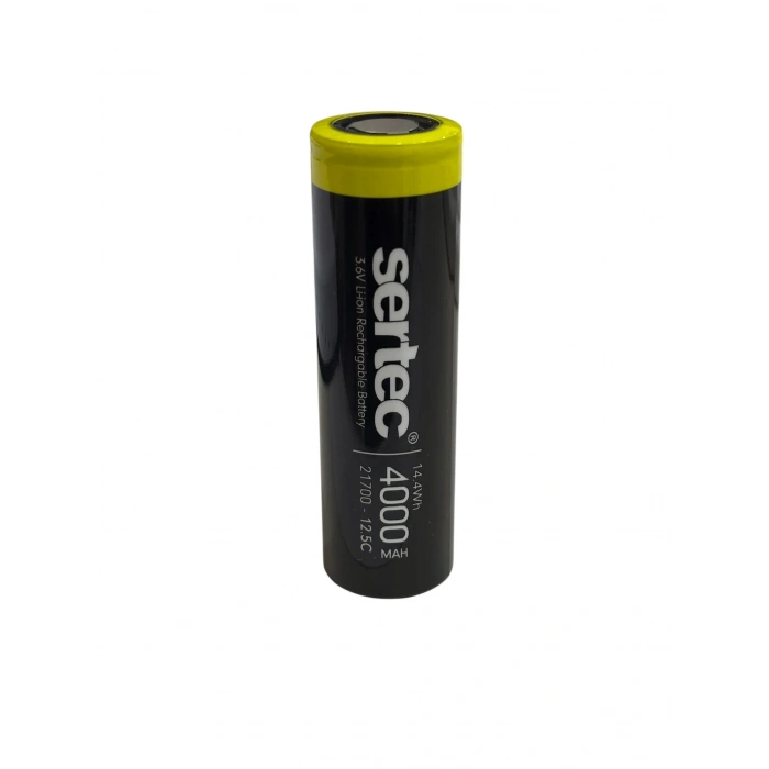 USLUCAN ALIŞVERİŞ Sertec INR21700 3.7V 4000 mah 12.5C Li-ion Şarjlı Pil