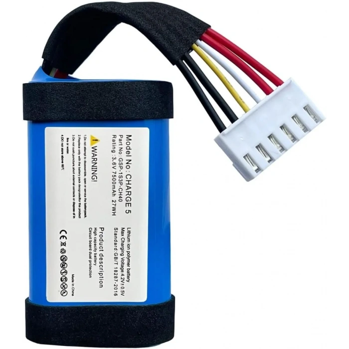 USLUCAN ALIŞVERİŞ Sertec JBL Charge 5 uyumlu 3.7v 7800 mah Soketli Batarya