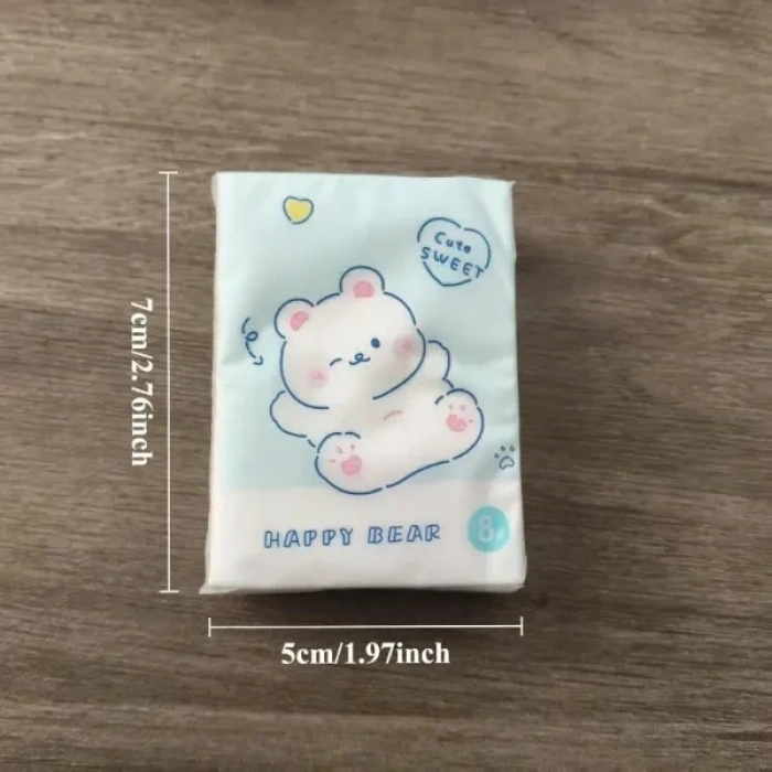 USLUCAN ALIŞVERİŞ Sevimli Figürlü Çocuk Mendili 9lu Paket