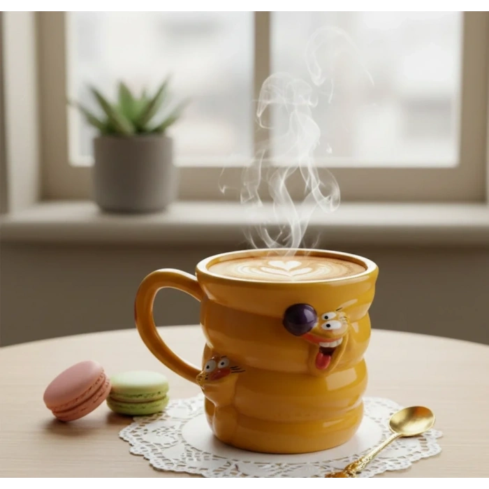 USLUCAN ALIŞVERİŞ Sevimli Hayvan Kupa Bardak