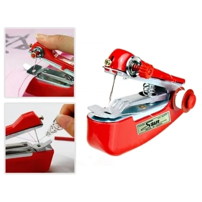 USLUCAN ALIŞVERİŞ Seyahat Tipi Mini El Dikiş Makinesi