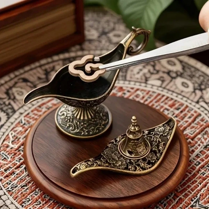 USLUCAN ALIŞVERİŞ Sihirli Lamba Tasarımlı Tütsülük