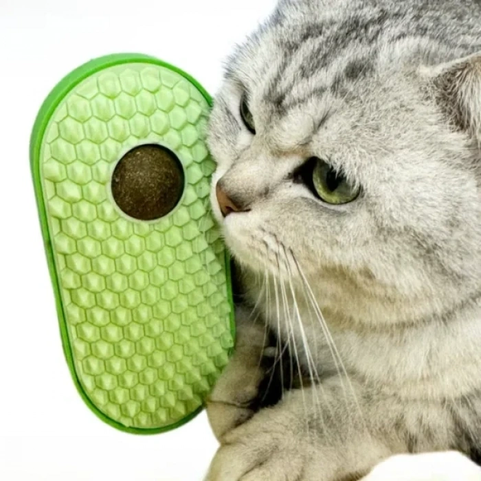 USLUCAN ALIŞVERİŞ Silikon Kaşıyıcılı Kedi Otu