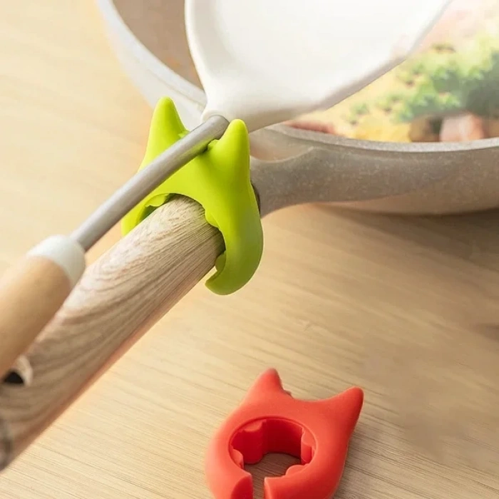 USLUCAN ALIŞVERİŞ Silikon Tava Tencere Kaşık Tutucu