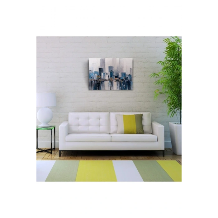 USLUCAN ALIŞVERİŞ Sisli Şehir Canvas Tablo (50x70)