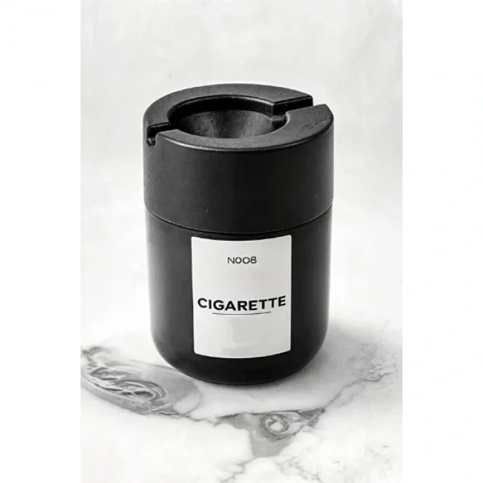 USLUCAN ALIŞVERİŞ Siyah Cam Küllük