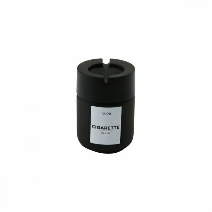 USLUCAN ALIŞVERİŞ Siyah Cam Küllük