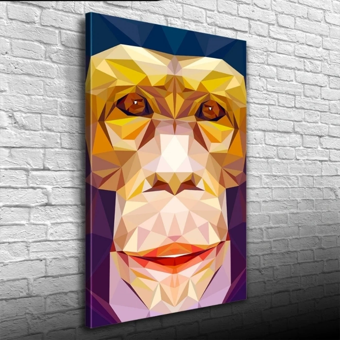 USLUCAN ALIŞVERİŞ Soyut Maymun Figürü Kanvas Tablo 50 x 70