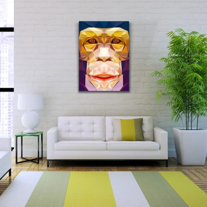 USLUCAN ALIŞVERİŞ Soyut Maymun Figürü Kanvas Tablo 50 x 70