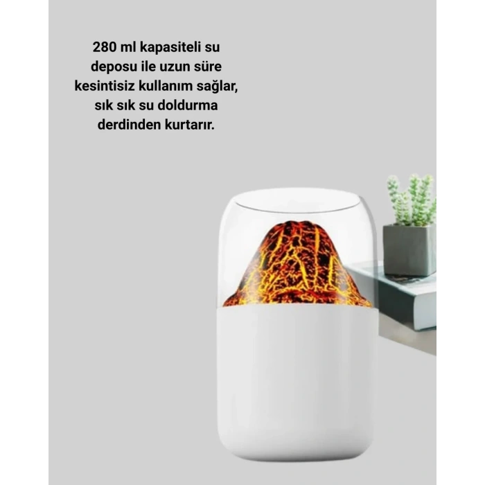 USLUCAN ALIŞVERİŞ Su Hazneli LED Işıklı Aromaterapi Difüzörü