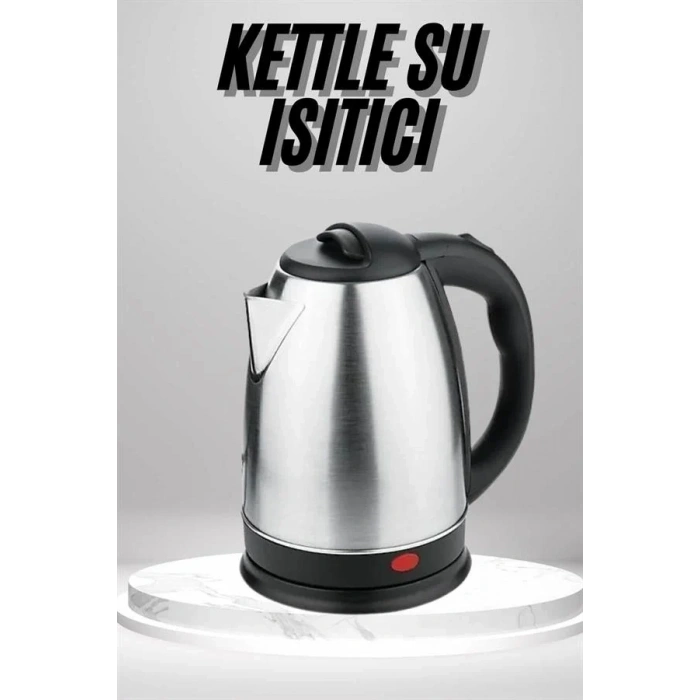 USLUCAN ALIŞVERİŞ Su Isıtıcı 220 - 240 V Paslanmaz Çelik Kettle Uzun Ömürlü 2000 Watt