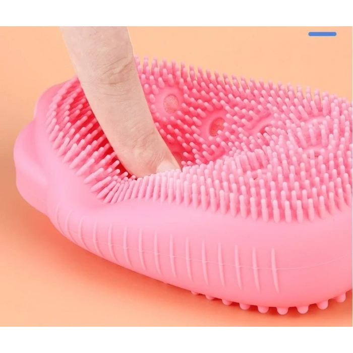 USLUCAN ALIŞVERİŞ Süngerli Silikon Banyo Kesesi