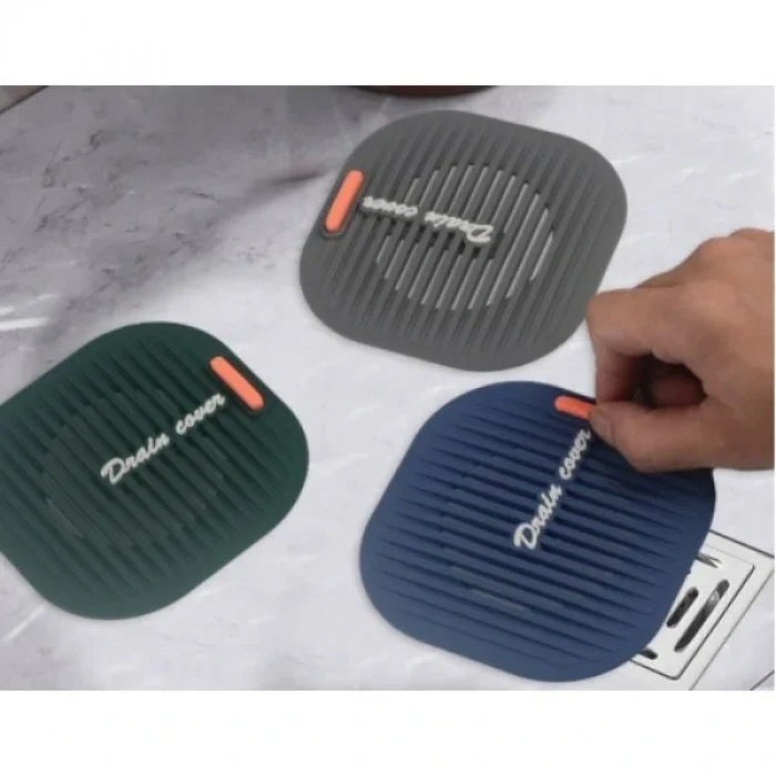 USLUCAN ALIŞVERİŞ Süzgeçli Lavabo Gider Koruyucu Mat Gri