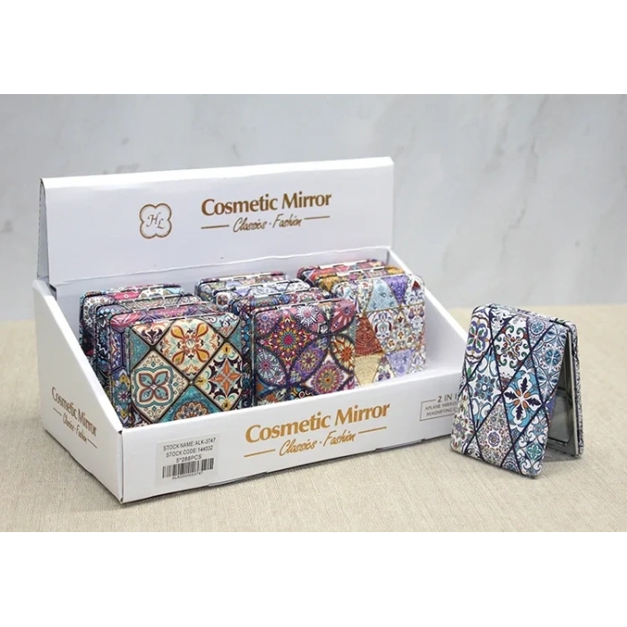 USLUCAN ALIŞVERİŞ Taşlı El Aynası Dikdörtgen Kalın Model 6