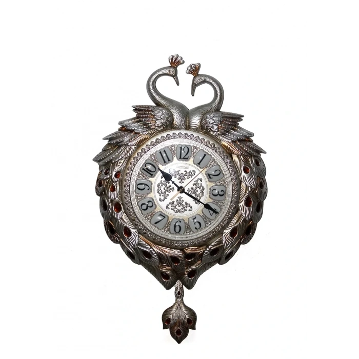 USLUCAN ALIŞVERİŞ Tavuskuşu Duvar Saati Model 3