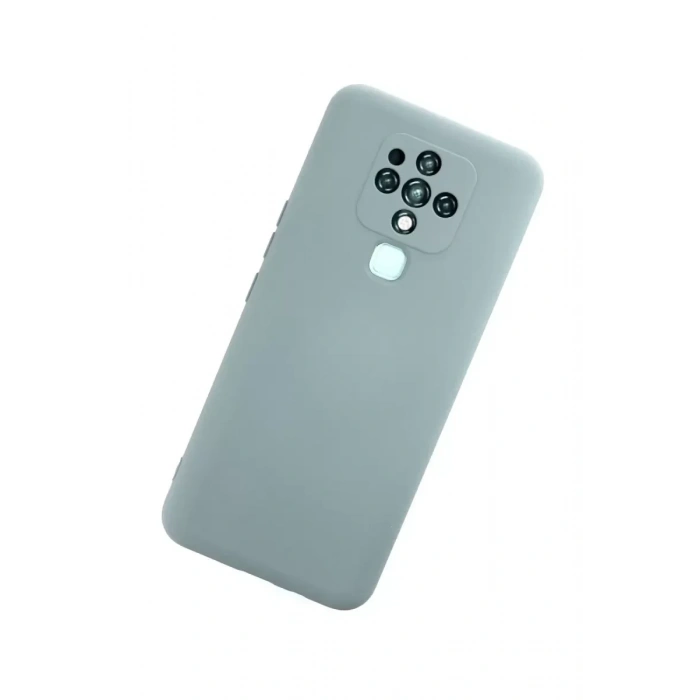 USLUCAN ALIŞVERİŞ Tecno Camon 16 Kılıf Nano içi Kadife Silikon - Buz Mavisi