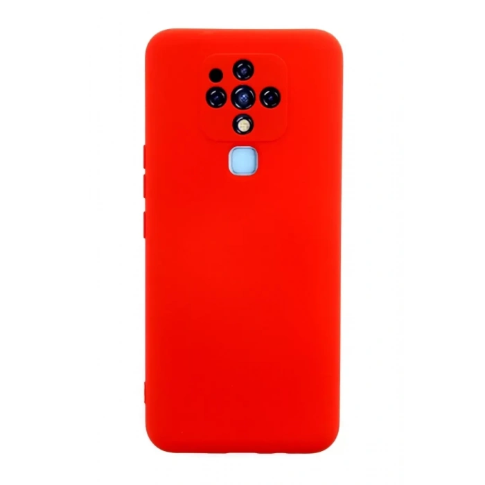 USLUCAN ALIŞVERİŞ Tecno Camon 16 Kılıf Nano içi Kadife Silikon - Kırmızı