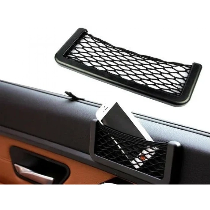 USLUCAN ALIŞVERİŞ Telefon Tutucu Torpidoya Yapışan File 15*8 Cm