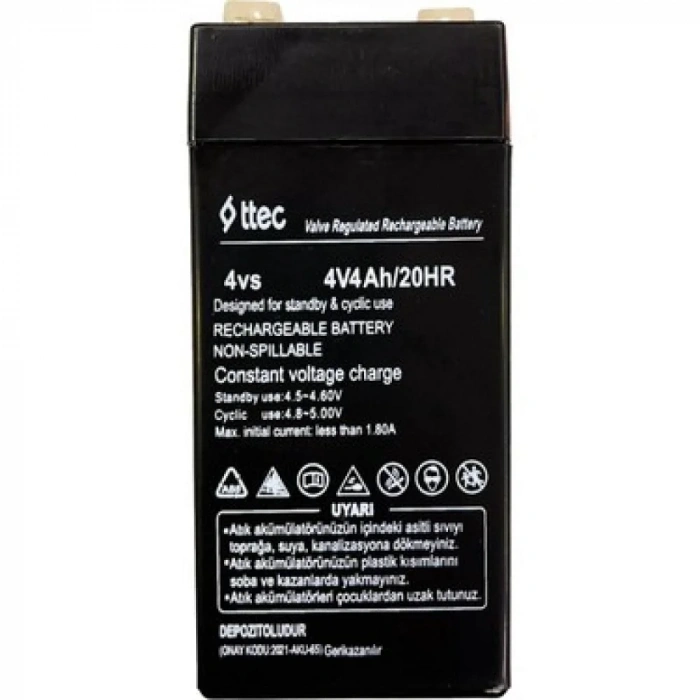 USLUCAN ALIŞVERİŞ TTEC 4V 4 AH Kuru Bakımsız Akü