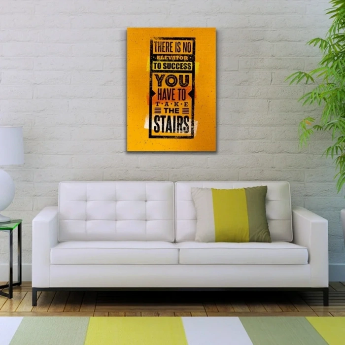 USLUCAN ALIŞVERİŞ Turuncu Tonlar Afiş Kanvas Tablo 50 x 70