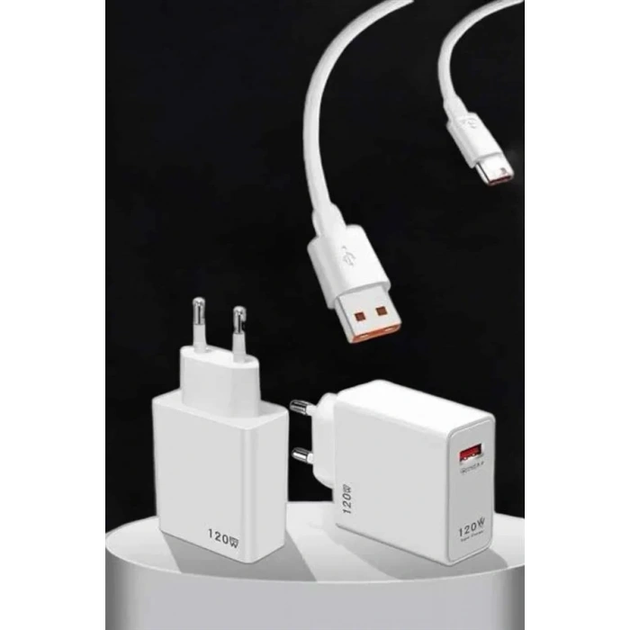USLUCAN ALIŞVERİŞ Type-C 120W Şarj Aleti Hızlı Şarj Turbo