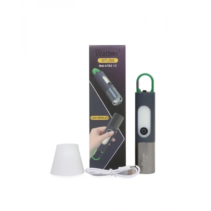 USLUCAN ALIŞVERİŞ TYPE-C GİRİŞLİ 750 Lümen Şarjlı Kamp Lambası Wt-298