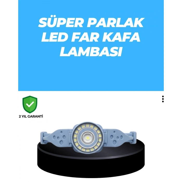 USLUCAN ALIŞVERİŞ Uzun Pil Ömürlü Kamp ve Dağcılık Kafa Lambası