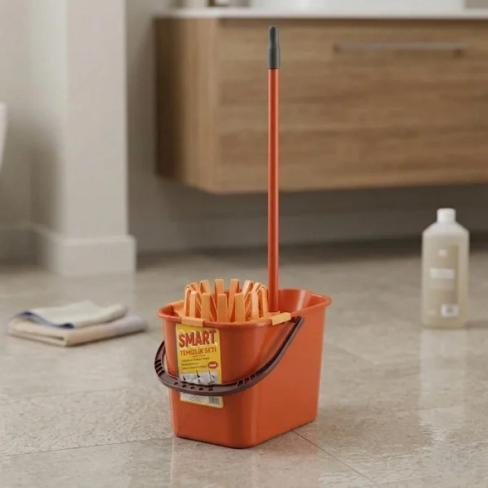 USLUCAN ALIŞVERİŞ Smart Lüks Mop Temizlik Seti