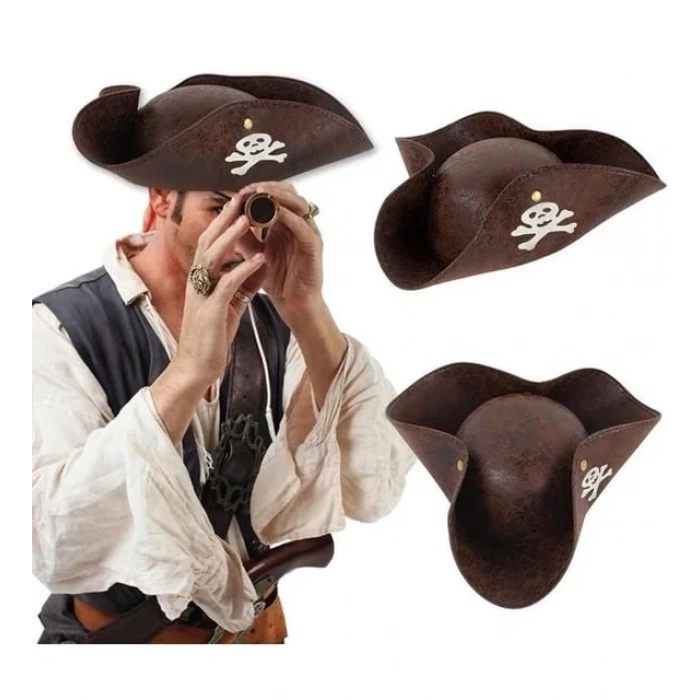 USLUCAN ALIŞVERİŞ Vinleks Kaptan Jack Korsan Şapkası