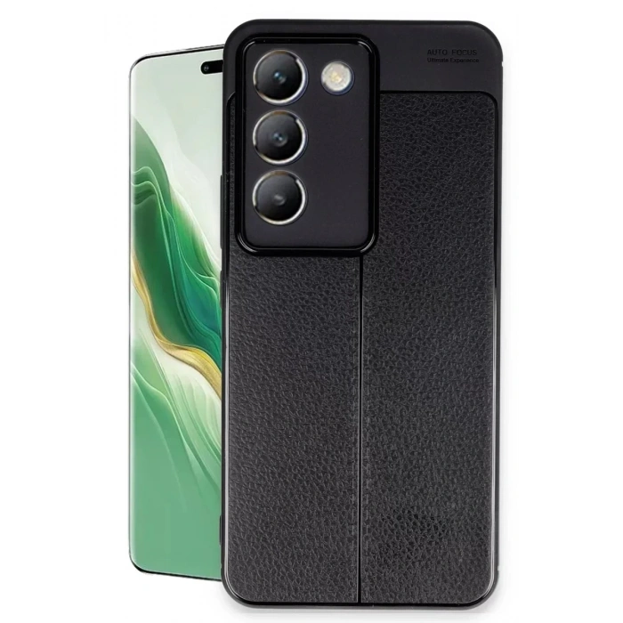 USLUCAN ALIŞVERİŞ Vivo V30 Lite 4G Kılıf Auto Focus Kapak - Siyah