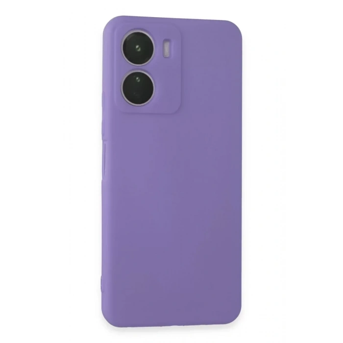 USLUCAN ALIŞVERİŞ Vivo Y16 Kılıf First Silikon - Lila