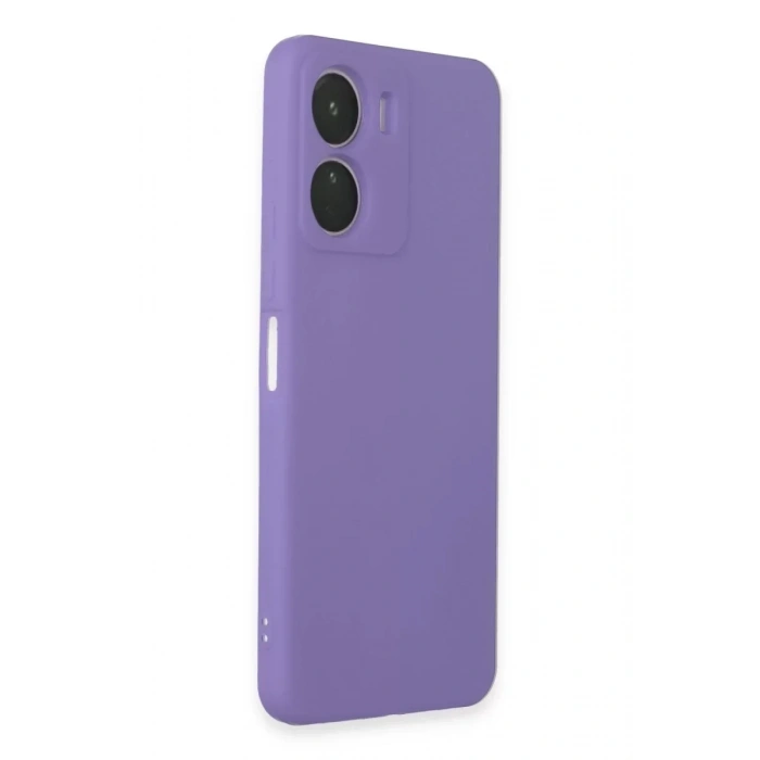 USLUCAN ALIŞVERİŞ Vivo Y16 Kılıf First Silikon - Lila