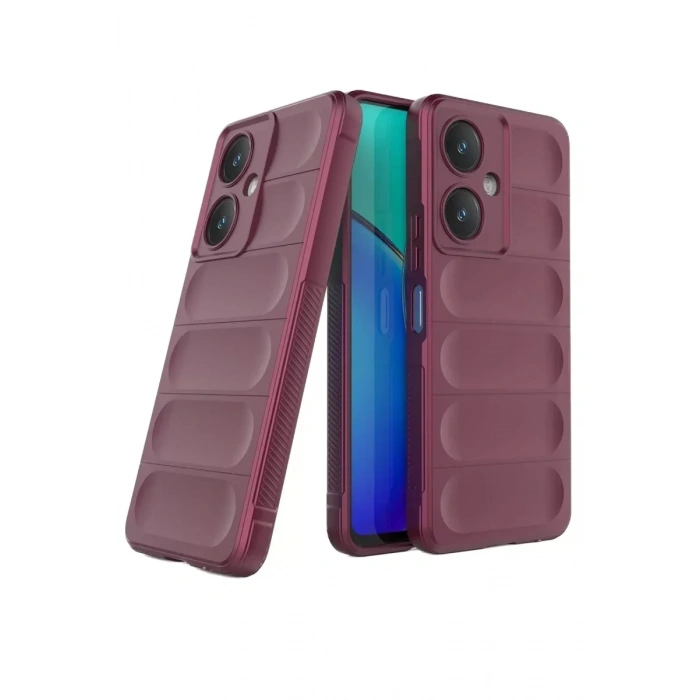 USLUCAN ALIŞVERİŞ Vivo Y27 Kılıf Optimum Silikon - Bordo