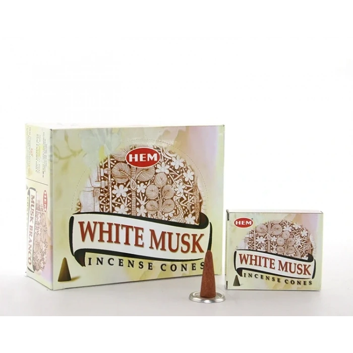 USLUCAN ALIŞVERİŞ White Musk Aromalı Konik Tütsü