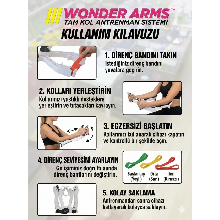 USLUCAN ALIŞVERİŞ Wonder Arms Kol Gym Aleti