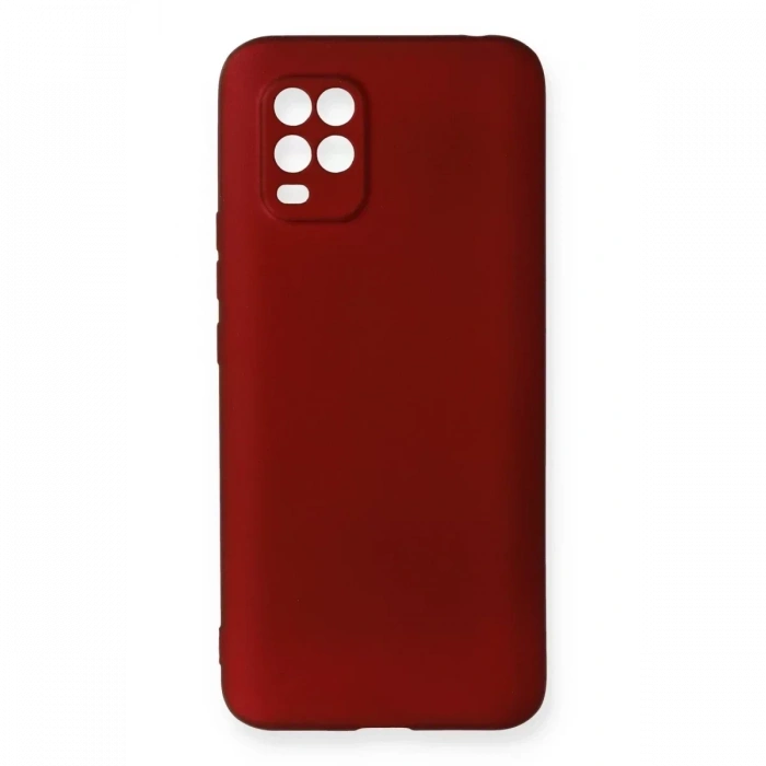 USLUCAN ALIŞVERİŞ Xiaomi Mi 10 Lite Kılıf First Silikon - Bordo