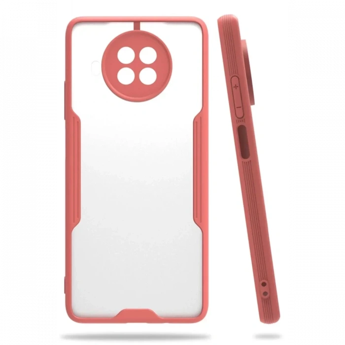 USLUCAN ALIŞVERİŞ Xiaomi Mi 10T Lite Kılıf Platin Silikon - Pembe
