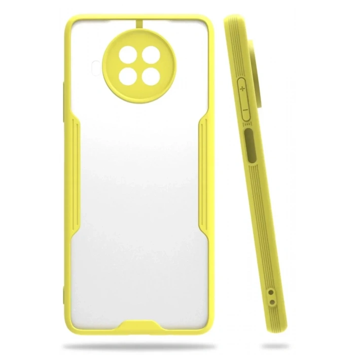 USLUCAN ALIŞVERİŞ Xiaomi Mi 10T Lite Kılıf Platin Silikon - Sarı