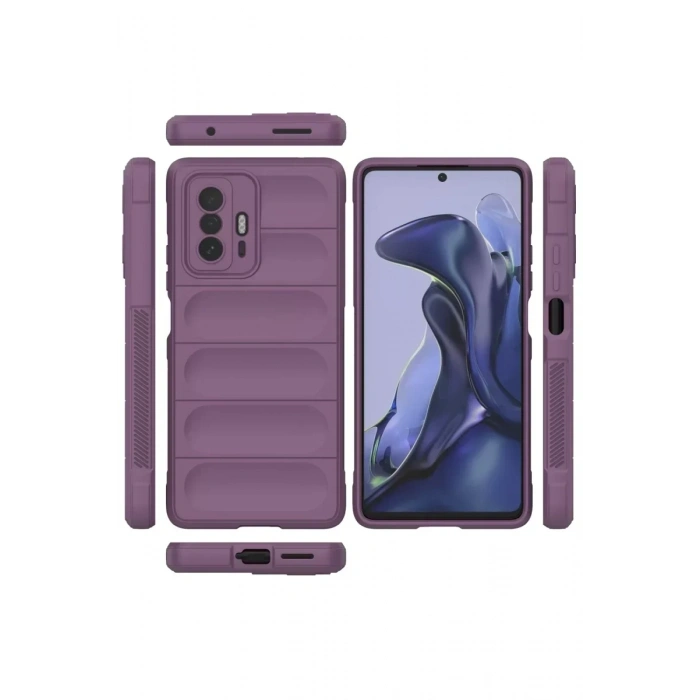 USLUCAN ALIŞVERİŞ Xiaomi Mi 11T Kılıf Optimum Silikon - Mor