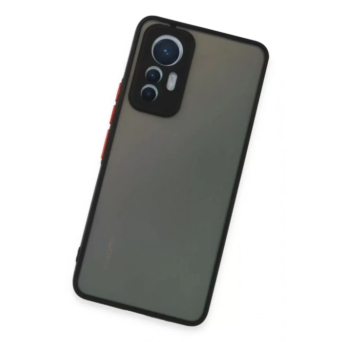 USLUCAN ALIŞVERİŞ Xiaomi Mi 12 Lite Kılıf Montreal Silikon Kapak - Siyah