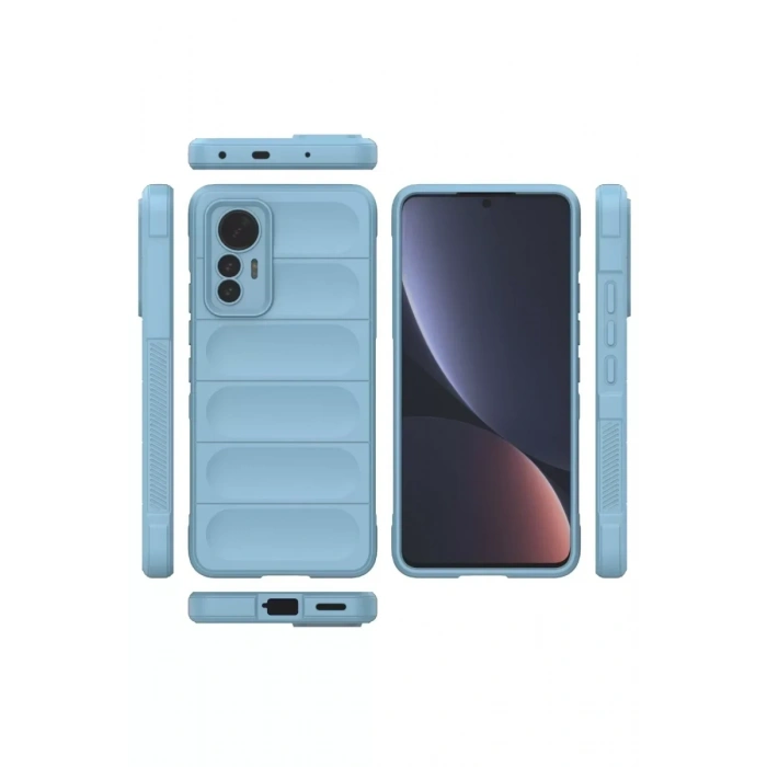 USLUCAN ALIŞVERİŞ Xiaomi Mi 12 Lite Kılıf Optimum Silikon - Sky Blue