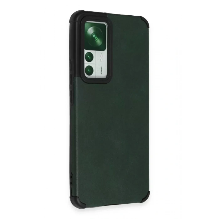 USLUCAN ALIŞVERİŞ Xiaomi Mi 12T Kılıf Loop Deri Silikon - Yeşil