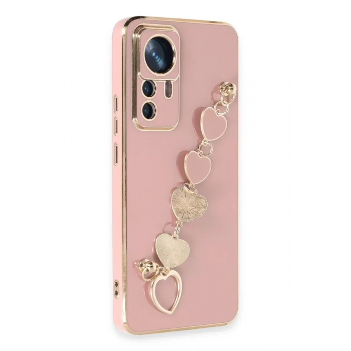 USLUCAN ALIŞVERİŞ Xiaomi Mi 12T Pro Kılıf Esila Silikon - Pudra