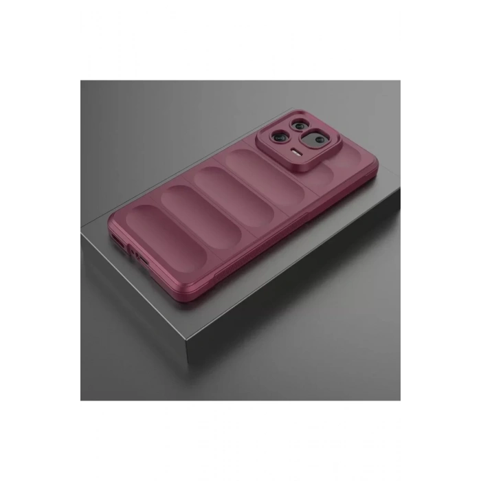 USLUCAN ALIŞVERİŞ Xiaomi Mi 13 Pro Kılıf Optimum Silikon - Bordo