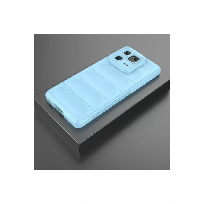 USLUCAN ALIŞVERİŞ Xiaomi Mi 13 Pro Kılıf Optimum Silikon - Sky Blue