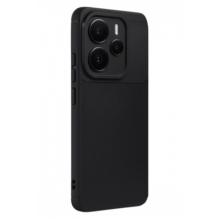 USLUCAN ALIŞVERİŞ Xiaomi Note 14 5G Auto Focus Karbon Kapak - Siyah